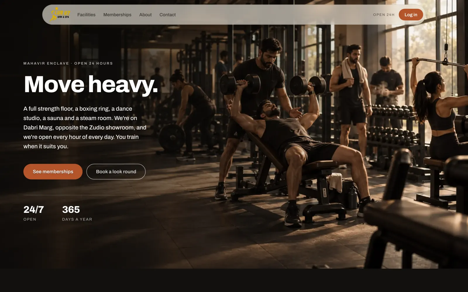 Club U7 website, built on FitClub Connect