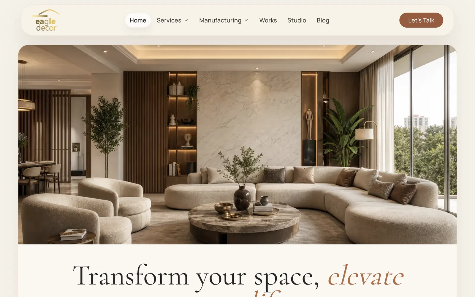 Eagle Decor website
